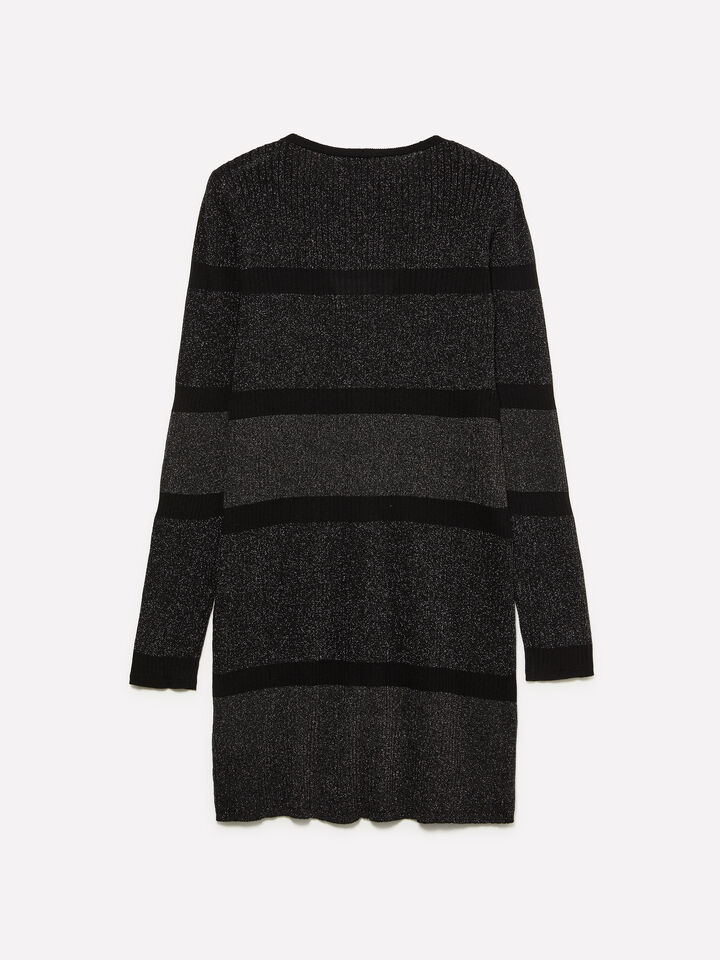 Colorblock-Cardigan mit Lurex - cardigans für damen - Schwarz | Sisley image number 2
